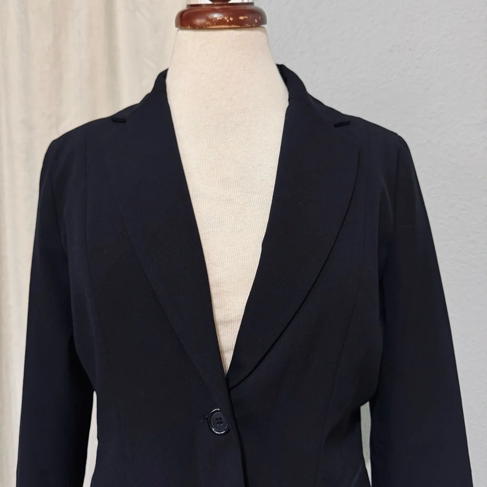 7th Avenue Suiting Collection‎ New York & Company Women Black Suit Jacket Size 6